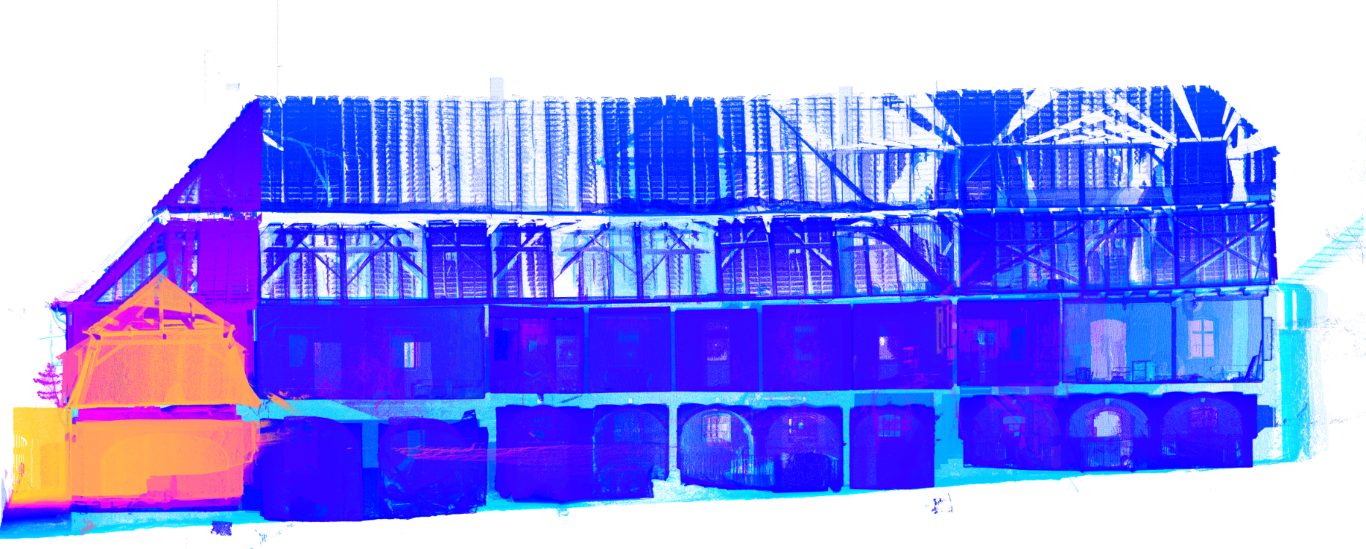 Schnitt - Punktwolke · BIM-Modellierung