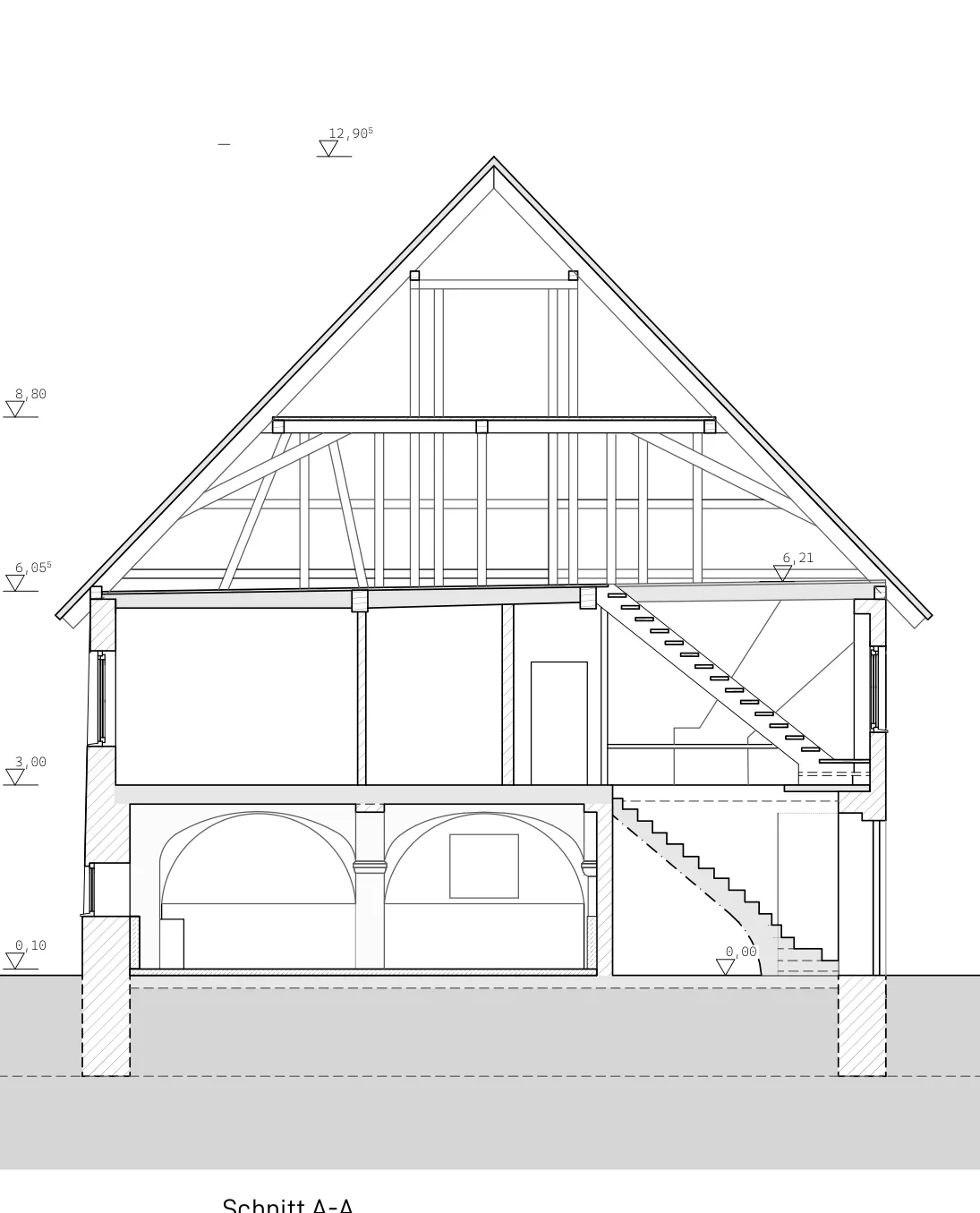 Querschnitt A-A · BIM-Modellierung
